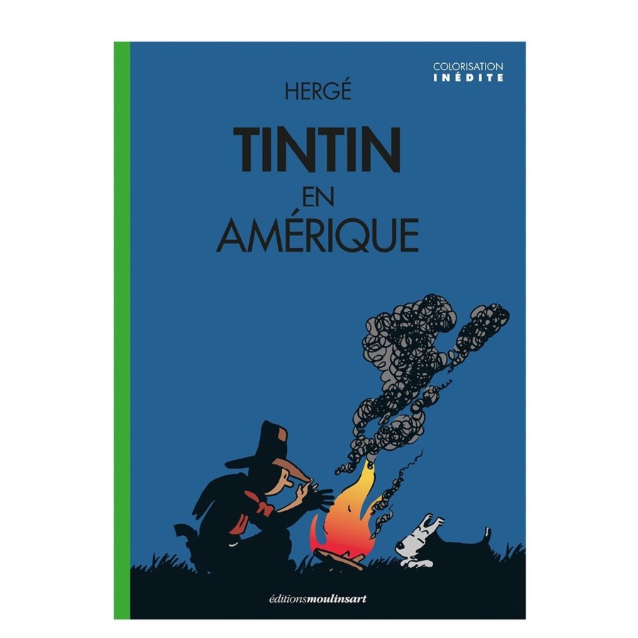 Livres - Papeterie Tintin | Album-Tintin En Amerique Feu De Camp