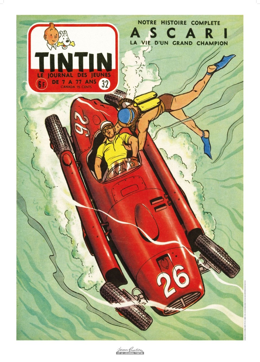 Les Invites De Tintin Jean Graton | Affiche Jean Graton-Ascari