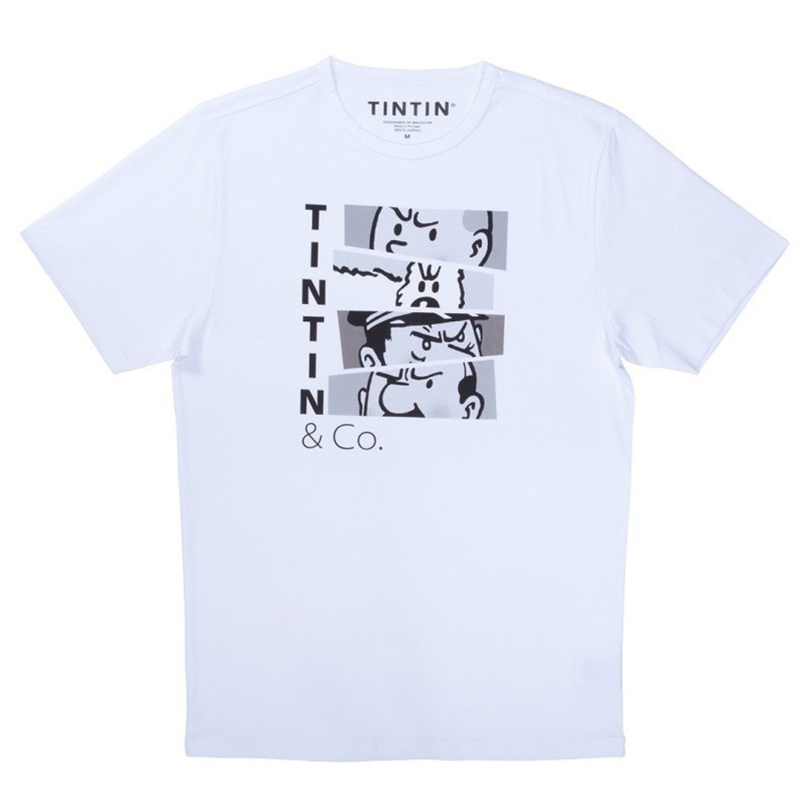 Mode - Maison Tintin | T-Shirt Tintin - Tintin&Co N/B Blanc