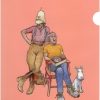 Les Invites De Tintin Mœbius | Moebius-Chemise Plastique A4 Major Et Moebius