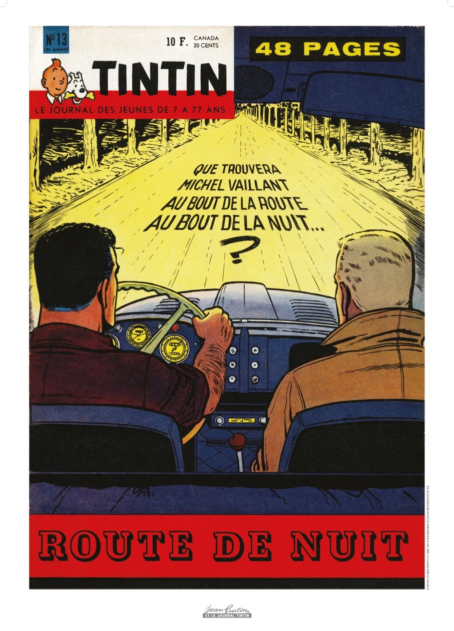 Les Invites De Tintin Jean Graton | Affiche Jean Graton-Route De Nuit