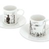 Les Invites De Tintin Corto Maltese | Corto Maltese-Set 2 Tasses Espresso Fable De Venise