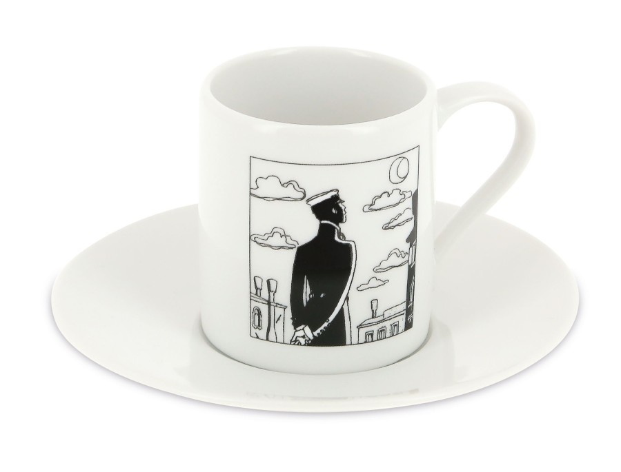 Les Invites De Tintin Corto Maltese | Corto Maltese-Set 2 Tasses Espresso Fable De Venise