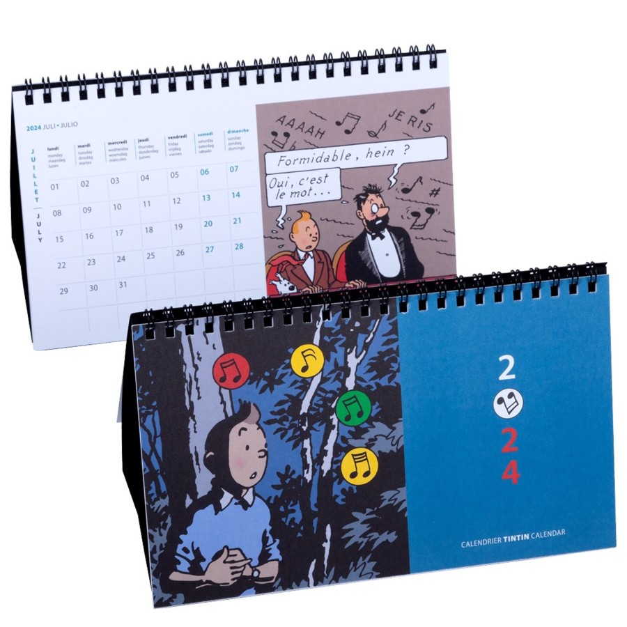 Livres - Papeterie Tintin | Calendrier A Poser Tintin 2024