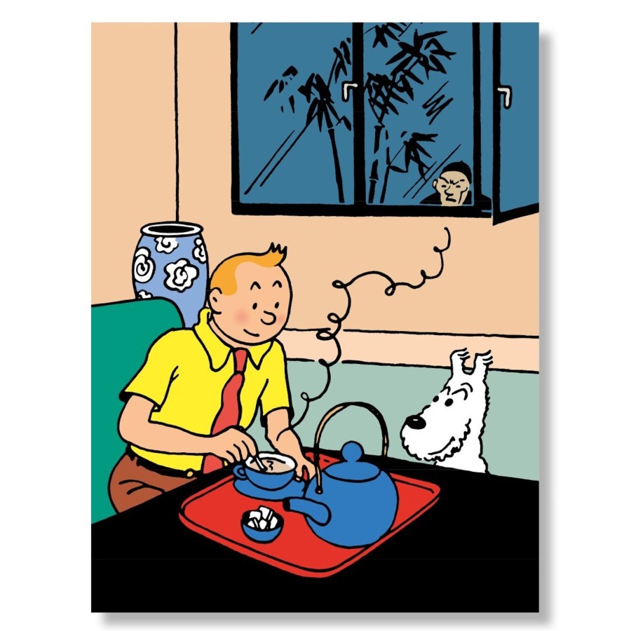 Mode - Maison Tintin | Poster-Tintin Prenant Son The