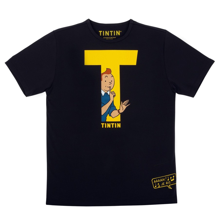 Mode - Maison Tintin | T-Shirt Tintin T Noir