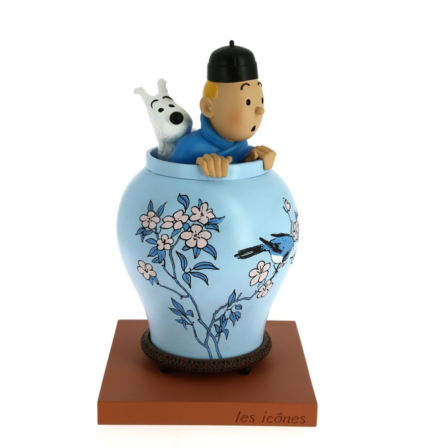 Figurines - Objets Tintin | Potiche Lotus Bleu