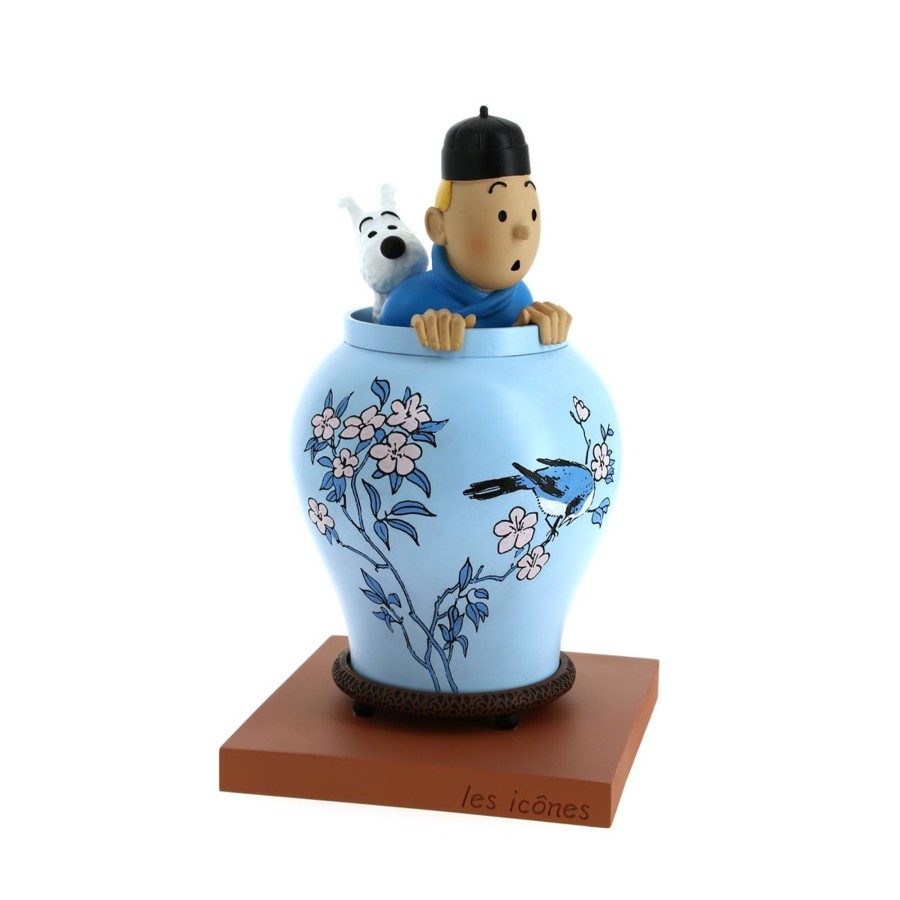 Figurines - Objets Tintin | Potiche Lotus Bleu