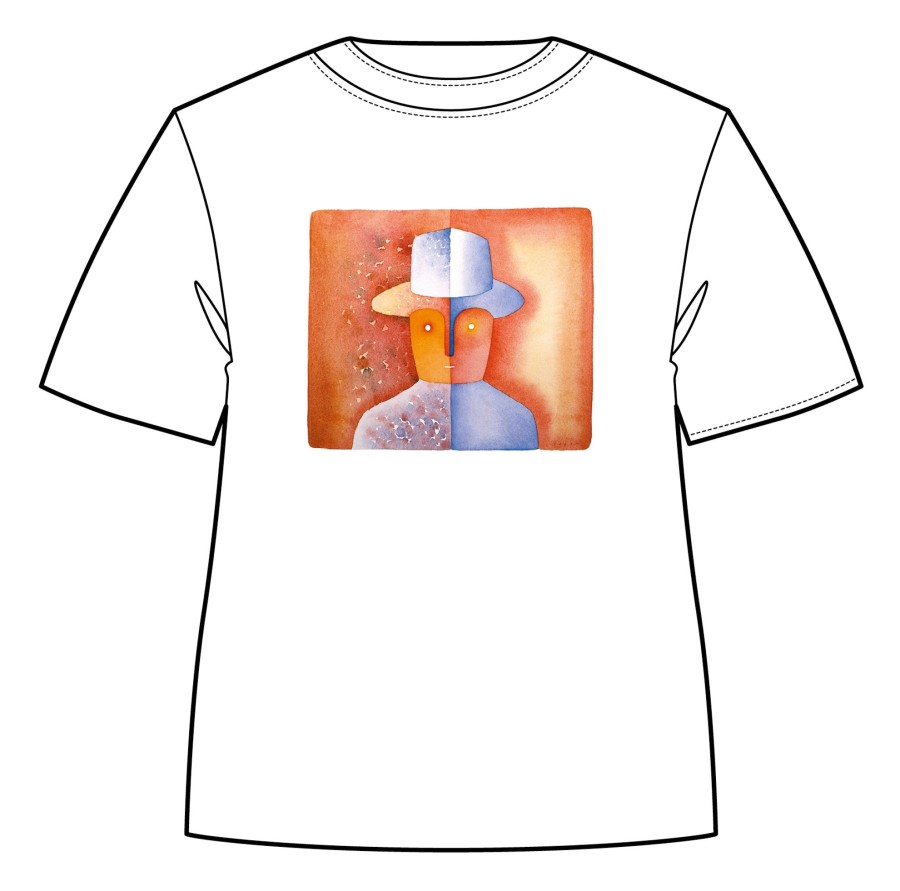 Les Invites De Tintin FOLON | Folon T-Shirt L'Autoportrait Blanc