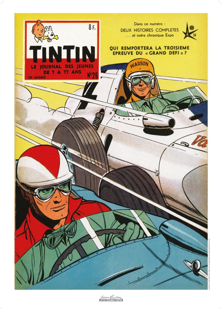 Les Invites De Tintin Jean Graton | Affiche Jean Graton-Le Grand Defi