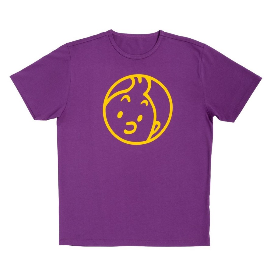 Mode - Maison Tintin | T-Shirt Visage Tintin Mauve