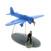 Figurines - Objets Tintin | Avion Tintin N°43-L'Avion Monoplace Bleu