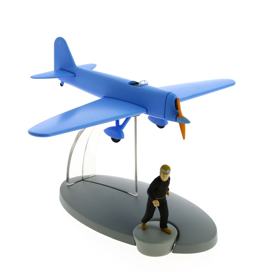 Figurines - Objets Tintin | Avion Tintin N°43-L'Avion Monoplace Bleu