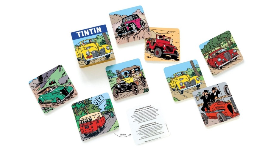 Mode - Maison Tintin | Set De 8 Sous-Verres Tintin-Les Voitures