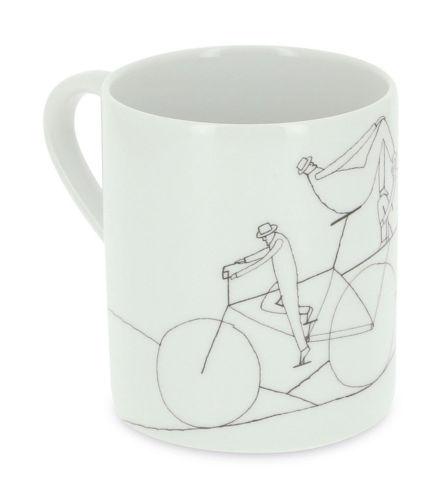 Les Invites De Tintin FOLON | Folon-Mug Le Velo