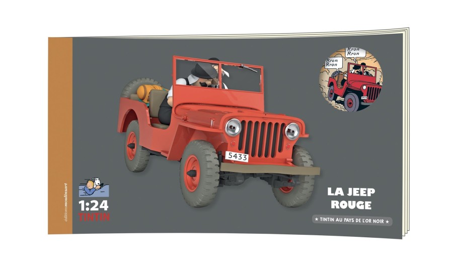 Figurines - Objets Tintin | Voiture Tintin N°6-La Jeep Rouge