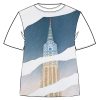 Les Invites De Tintin FOLON | Folon T-Shirt New-York Bleu