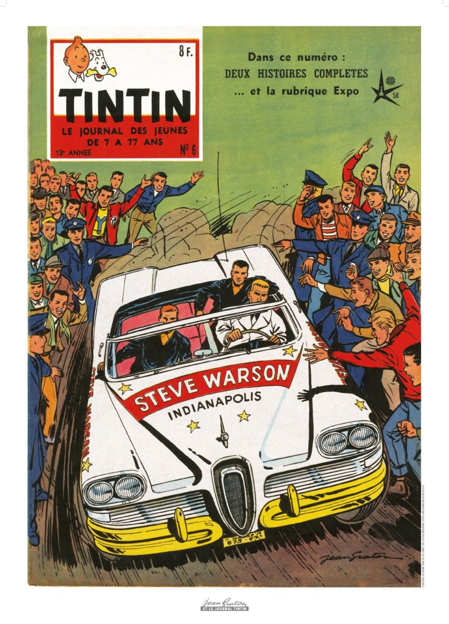 Les Invites De Tintin Jean Graton | Affiche Jean Graton-Le Grand Defi