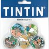 Mode - Maison Tintin | Magnets-Set De 5 Aimants Ronds